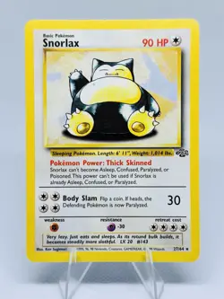 Snorlax Non Holo Rare 27/64 Jungle Set 1999 WOTC Vintage Pokemon Card LP - Image 1