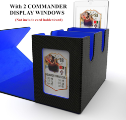 Card Deck Box for MTG Commander Display, Card Storage Box Holds 280+ Single Slee - Image 4