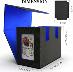 Card Deck Box for MTG Commander Display, Card Storage Box Holds 280+ Single Slee - Image 5