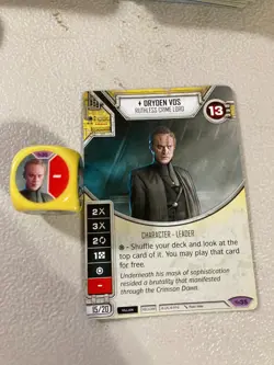 Star Wars Destiny Across The Galaxy Card & Die #35 Dryden Vos - Image 1