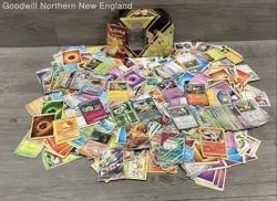 2.5LB Lot of Mixed Pokemon Cards TCG CCG Incl Full Art & Holo in Collectible Tin - Image 1