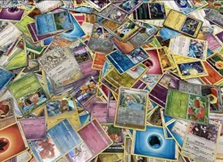 2.5LB Lot of Mixed Pokemon Cards TCG CCG Incl Full Art & Holo in Collectible Tin - Image 5