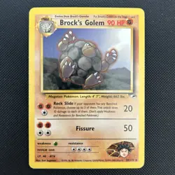 Brock’s Golem 20/132 | Gym Heroes | Non Holo Pokemon Card HP - Image 2