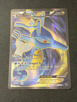 Kingdra EX Fates Collide Holo Full Art Ultra Rare Pokemon TCG Card 122/124 - Image 1