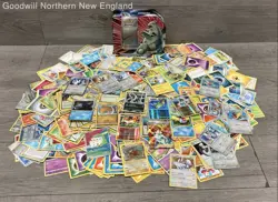 2.5LB Lot of Assorted Pokemon Cards TCG CCG Incl Vintage & Holo in Pokemon Tin - Image 1
