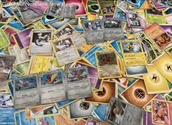 2.5LB Lot of Assorted Pokemon Cards TCG CCG Incl Vintage & Holo in Pokemon Tin - Image 2