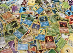 2.5LB Lot of Assorted Pokemon Cards TCG CCG Incl Vintage & Holo in Pokemon Tin - Image 3