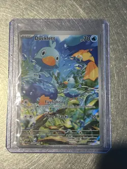 🪶Ducklett AR 109/086 White Flare Pokemon Card Game English NM - Image 1