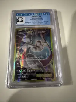 Pokemon XY Evolutions Mewtwo EX Full Art Ultra Rare Card #103/108 2016 CGC 8.5 - Image 1