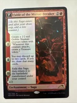 Magic the Gathering Fable of the Mirror-Breaker Kamigawa Foil Card - Image 1