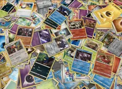 2.5LB Lot of Mixed Pokemon Cards TCG CCG Incl Holo & Vintage in SV Tin - Image 4