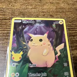 Pikachu 005/025 Celebrations Ultra Rare Holo Pokemon Card LP+ - Image 3