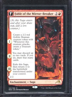 MTG Fable of the Mirror-Breaker Kamigawa: Neon Dynasty #141 Magic Card Rare NM - Image 1