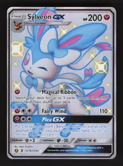Sylveon GX SV76/SV94 Pokemon Fates Holo Full Art Card - Image 1