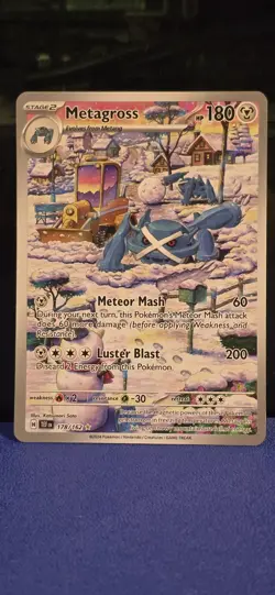 Pokemon TCG Metagross 178/162 Temporal Forces Holo Card Illustration Rare - Image 1