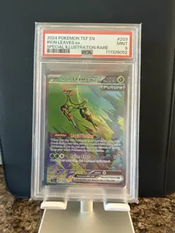 Pokemon TCG Iron Leaves EX 203/162SV05: Temporal Forces Holo Card PSA 9 - Image 1