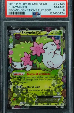 Shaymin EX #XY148 PSA 8 Promo-Generations Elite Box Pokemon Card - Image 1