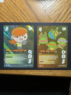 Universus TMNT GenCon Exclusive Promo Cards (April and Young And Free - Image 1