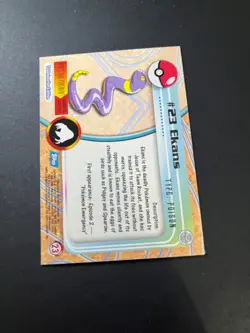 Topps Pokemon Ekans 23 Series 1 Card Blue Topps Trading Card Vintage - Image 3