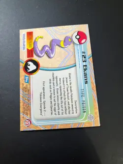 Topps Pokemon Ekans 23 Series 1 Card Blue Topps Trading Card Vintage - Image 4