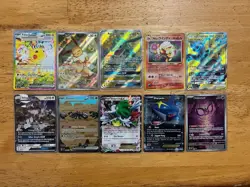 Pokemon Card Lot RARE, Pikachu SIR, Eevee stamped promo, Rayquaza, Tag team - Image 1