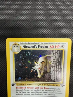 1st Edition Giovanni's Persian 11/132 Gym Challenge Holo Rare Pokemon Card NM/LP - Image 4