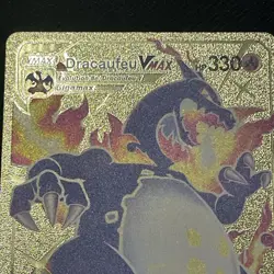 Pokemon Charizard VMAX Gigantamax Gold Foil Fan Art Card SV107/SV122 - Image 2