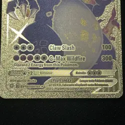 Pokemon Charizard VMAX Gigantamax Gold Foil Fan Art Card SV107/SV122 - Image 3