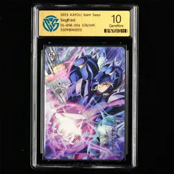 CCG GemMint 10 2025 KAYOU Saint Seiya CCG Card SS-BSR-026 Siegfried 578/599 - Image 1