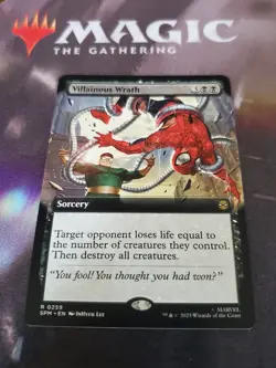 Mtg. Villainous Wrath. Extended Art. Marvel's Spider-Man. Pack Fresh - Image 1