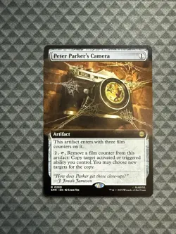 MTG Peter Parker’s Camera #0280 Extended Art Rare Marvel’s Spider-Man (SPM) - Image 1
