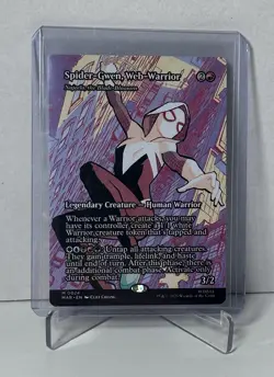 MTG Spider-Gwen Web-Warrior 0024 Borderless Mythic Marvel Spider-Man NM/M - Image 1