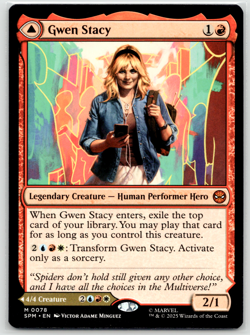 Marvel's Spider-Man Gwen Stacy / Ghost-Spider 78 Magic the Gathering Mythic - Image 1