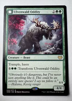Ulvenwald Oddity Innistrad: Crimson Vow (225/277) MTG Magic Green Beast Rare NM - Image 1
