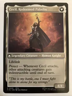 Cecil, Dark Knight Cecil, Redeemed Paladin FIN Final Fantasy MTG 91 Regular - Image 2