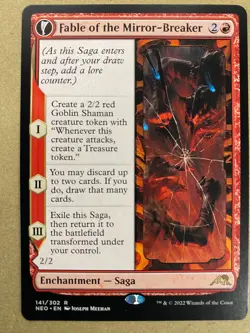 MTG 1x Fable of the Mirror-Breaker # 141 Kamigawa: Neon Dynasty Magic the x1 NM - Image 1