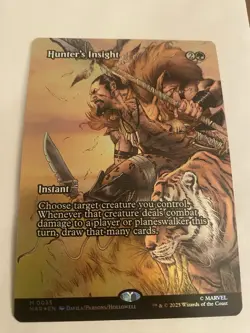 MTG - Hunter's Insight - Borderless - Marvels Spiderman -FOIL - NM 0035 - Image 1