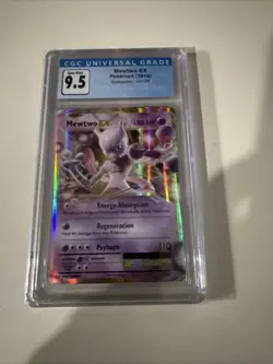 2016 Pokemon Mewtwo EX Evolutions 52/108 Holo Cgc 9.5, Now CGC 10 Old Label - Image 1