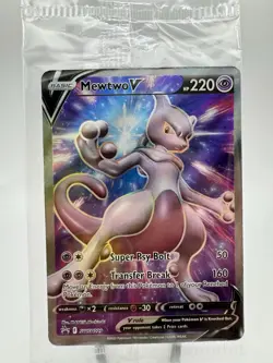 Mewtwo v SWSH229 Pokemon Go Black Star Promo Card Sealed - Image 1