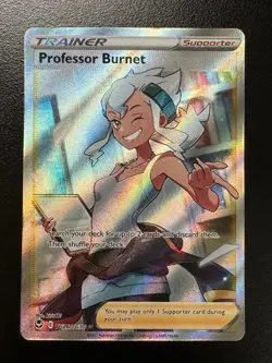 Pokemon TCG - Professor Burnet - Silver Tempest TG26/TG30 Trainer Gallery Holo - Image 1