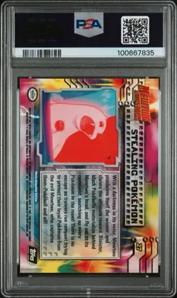PSA 9 Stealing Pokemon Mewtwo Foil - 27 Movie Edition - 1999 Topps Pokemon Card - Image 2