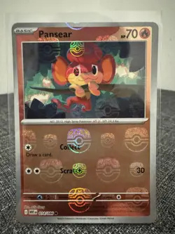Pokemon TCG - Pansear - 014/086 - (Master Ball Pattern) - SV: White Flare - Image 1