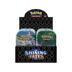 Pokemon TCG Shining Fates Mini Tin Display Box (10 Tins) Factory Sealed Pokemon - Image 1