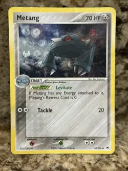 Pokemon TCG Metang 44/101 Hidden Legends Reverse Holo MP - Image 1