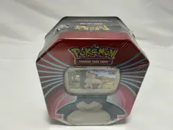 SEALED - Pokemon TCG 2021 Mighty Mysterious Tin - 3 Packs - Snorlax Promo - Image 3
