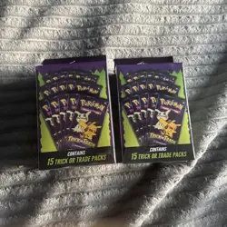 Pokemon Trick Or Trade Booster Pack Box - 15 Packs 2025 NEW 2 Sealed Packs - Image 1