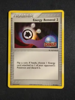 Pokemon Energy Removal 2 74/108 Reverse Holo EX Power Keepers Stamped HP/Crease - Image 1