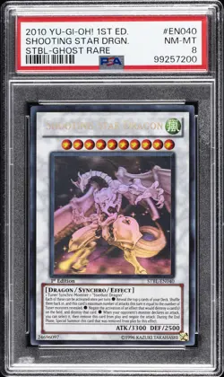 2010 YU-GI-OH! STBL-STARSTRIKE BLAST #EN040 SHOOTING STAR DRAGON PSA 8 - Image 1