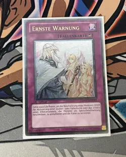 Yu-Gi-Oh! Solemn Warning Ultimate Rare DREV-DE077 GERMAN LP - Image 1