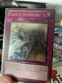 Yu-Gi-Oh! Solemn Warning Ultimate Rare DREV-DE077 GERMAN LP - Image 2